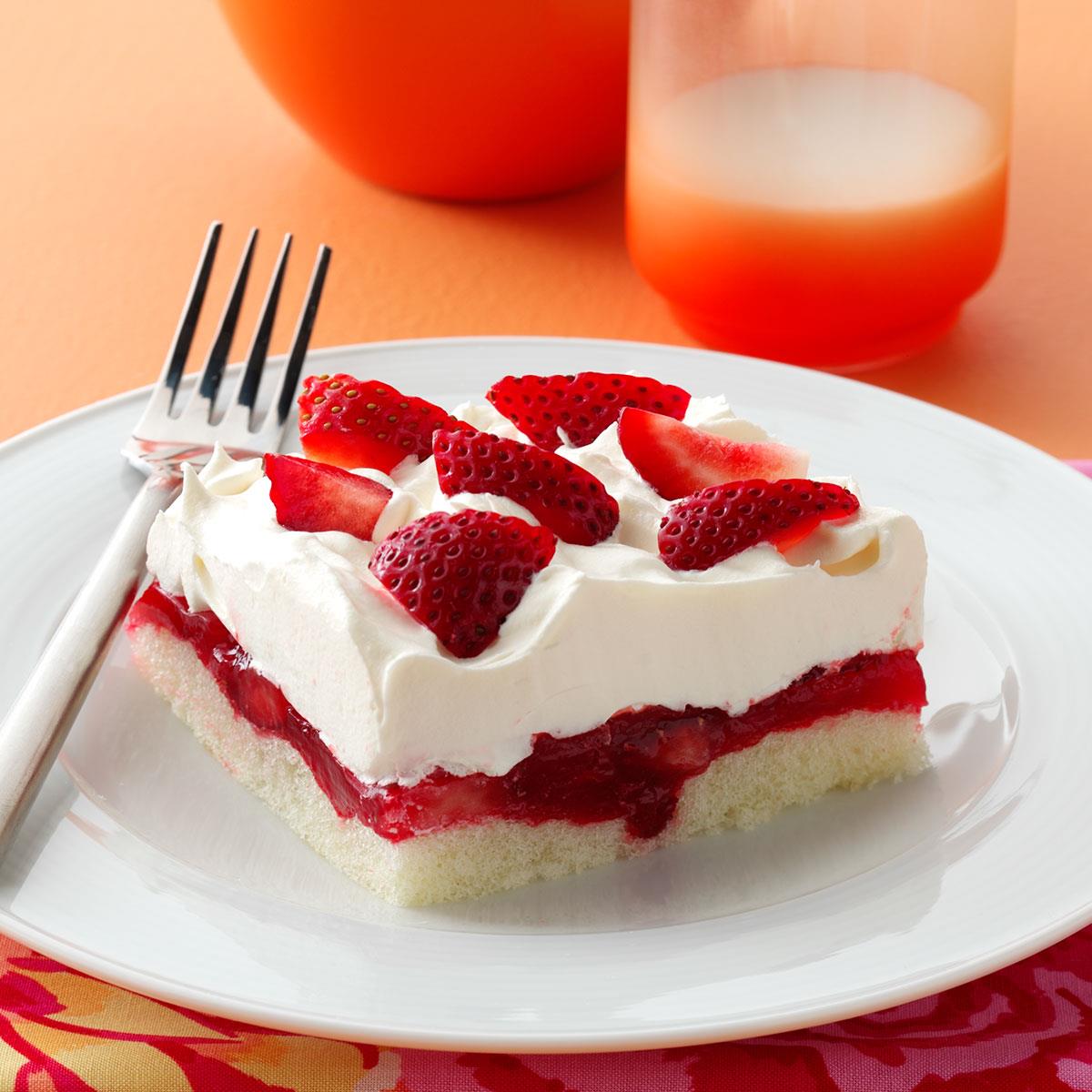Strawberry Ladyfinger Dessert Recipe How To Make It Taste Of Home