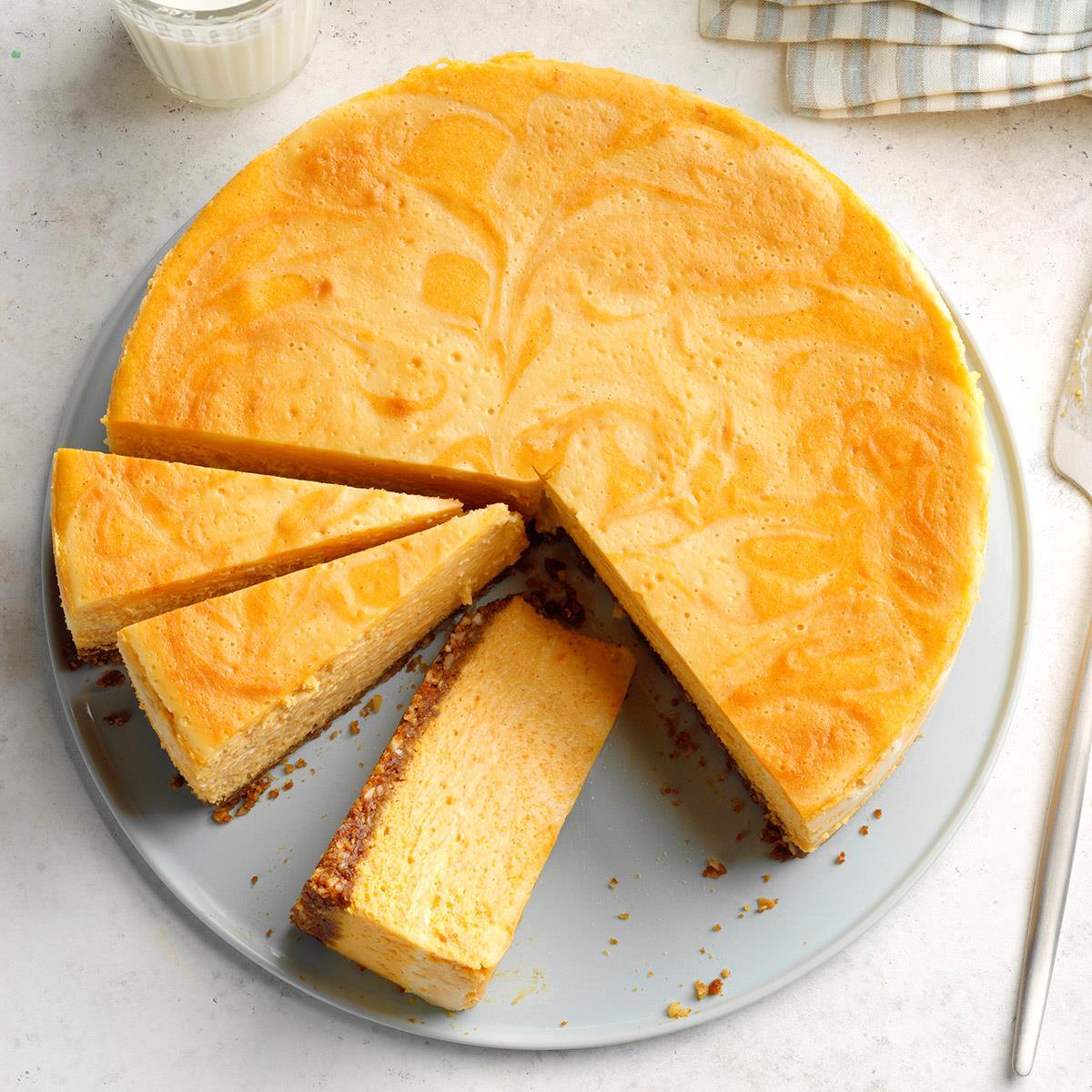 Sweet Potato & Marshmallow Swirl Cheesecake image
