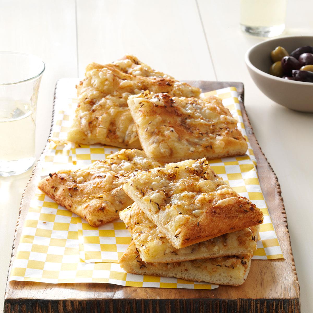 Swiss & Caraway Flatbreads-image