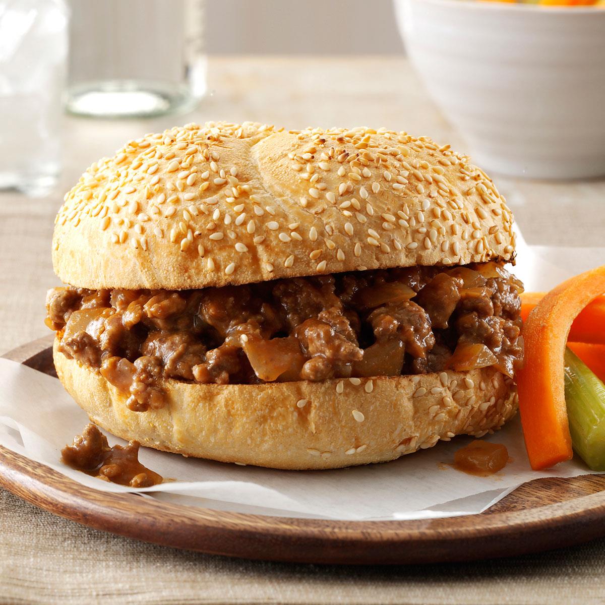 Tangy Barbecued Beef Sandwiches Recipe How To Make It Taste Of Home