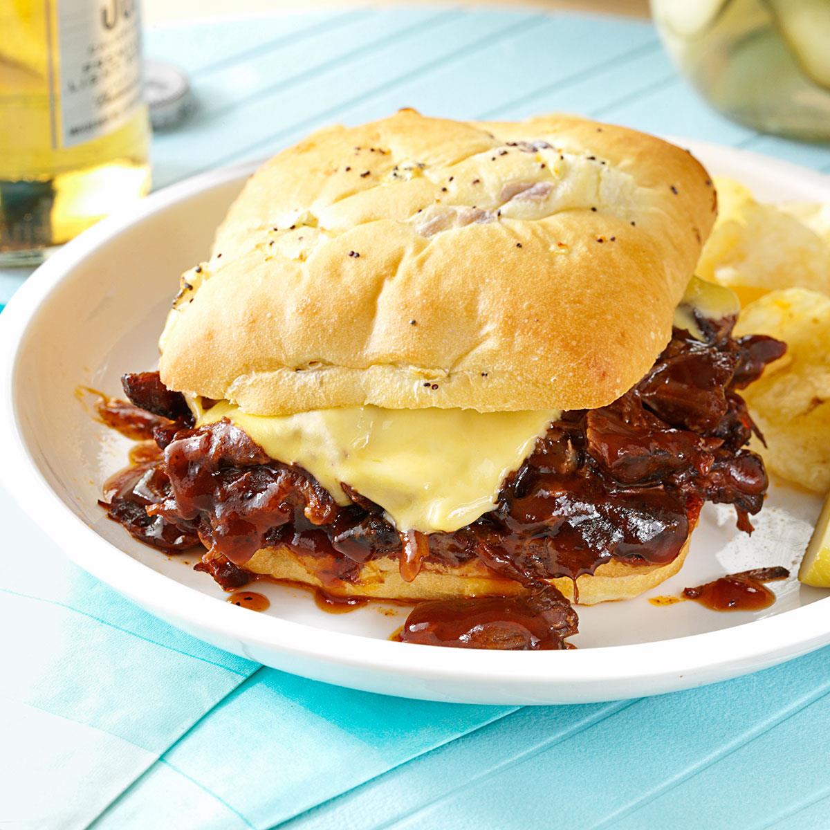 Tex-Mex Shredded Beef Sandwiches image