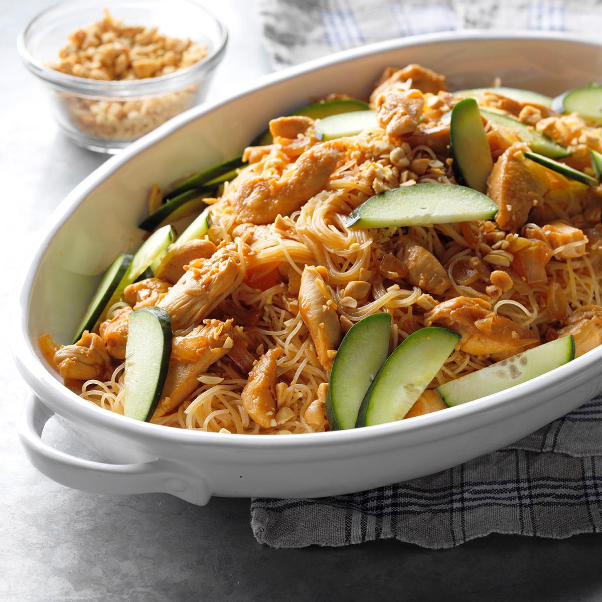 Thai Peanut Chicken and Noodles-image