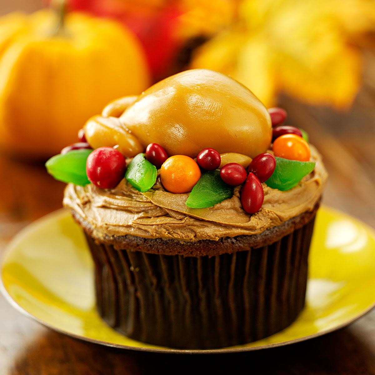 Thanksgiving Turkey Cupcakes Recipe How To Make It Taste Of Home