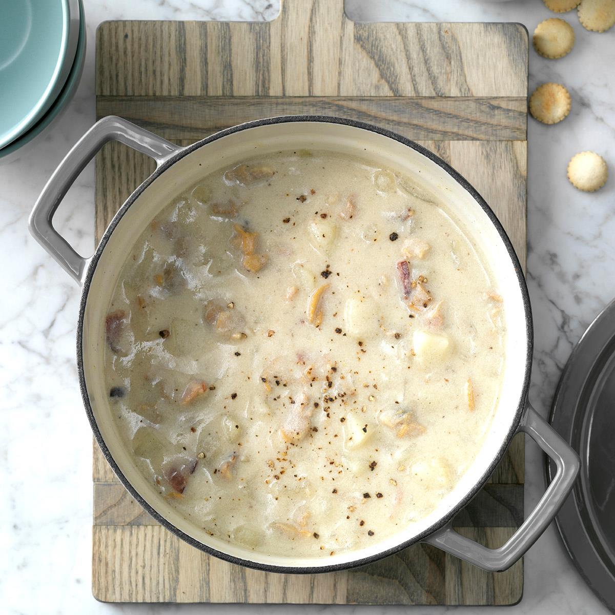 Traditional New England Clam Chowder image