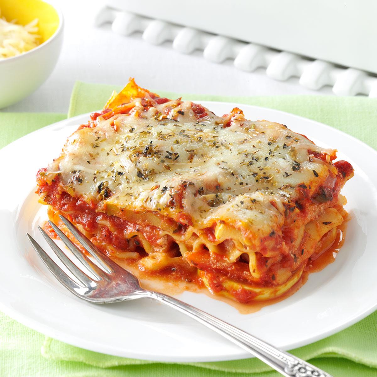 Vegetable Lasagna Recipe Taste Of Home