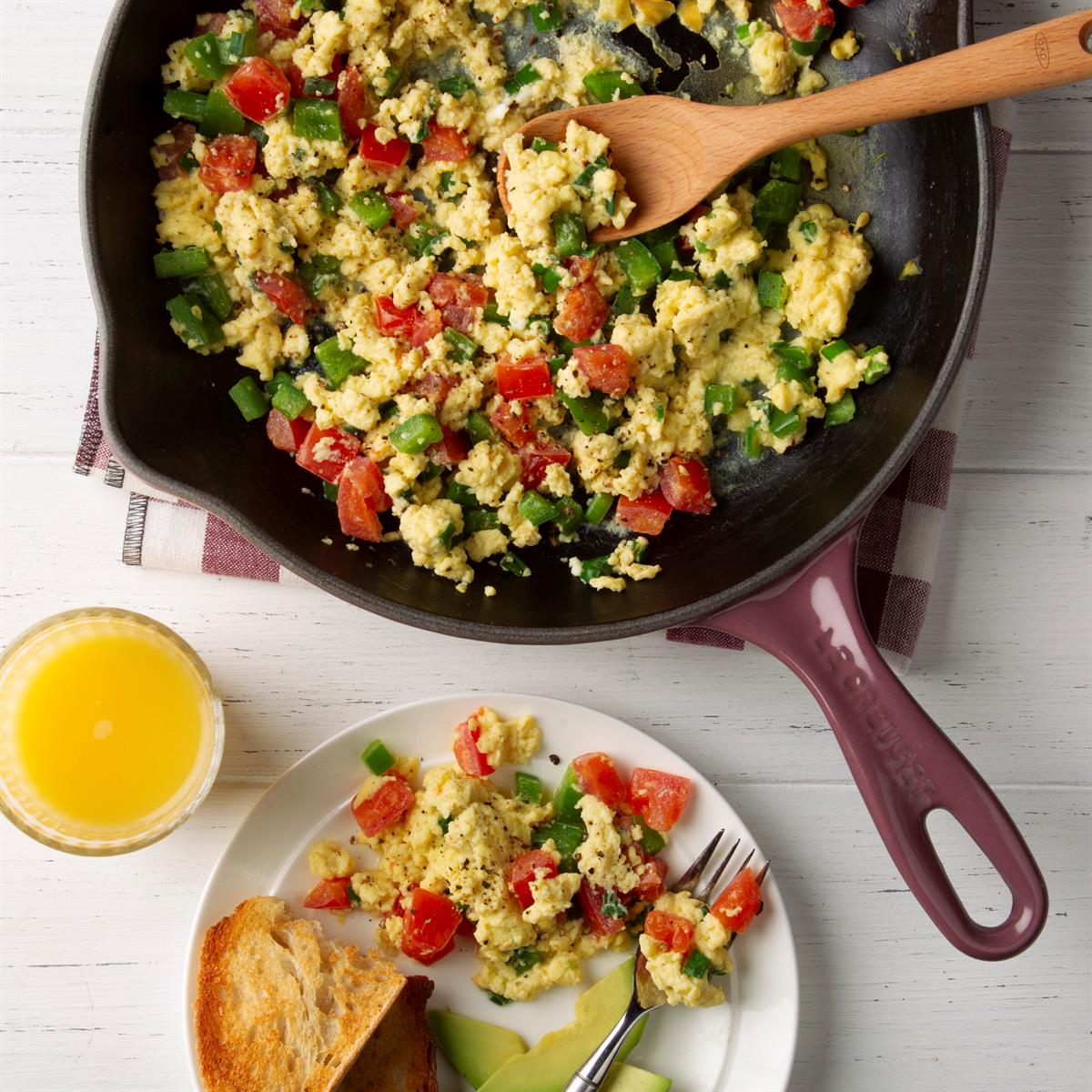 Vegetable Scrambled Eggs Recipe How To Make It Taste Of Home