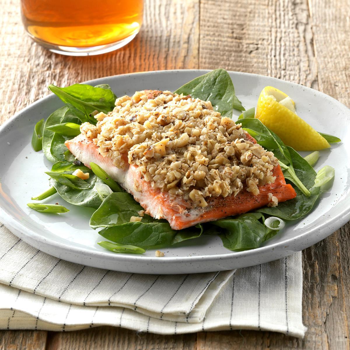 Walnut and Oat-Crusted Salmon-image