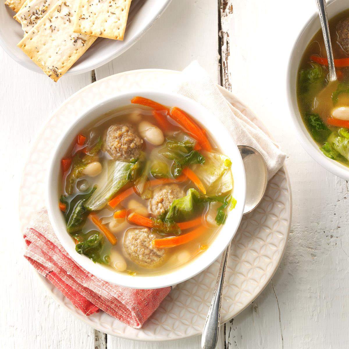 White Bean Soup with Meatballs-image