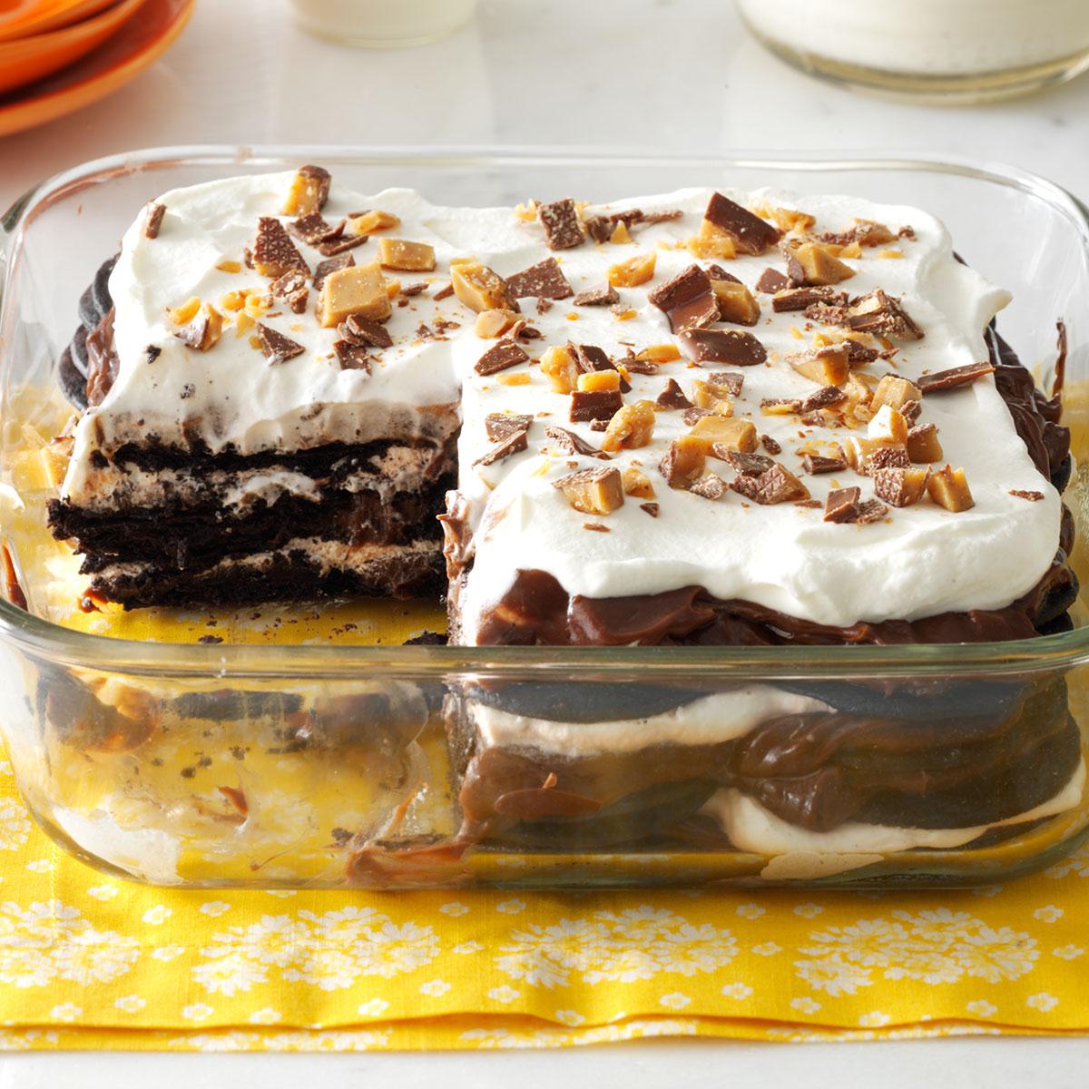 Double-Chocolate Toffee Icebox Cake-image