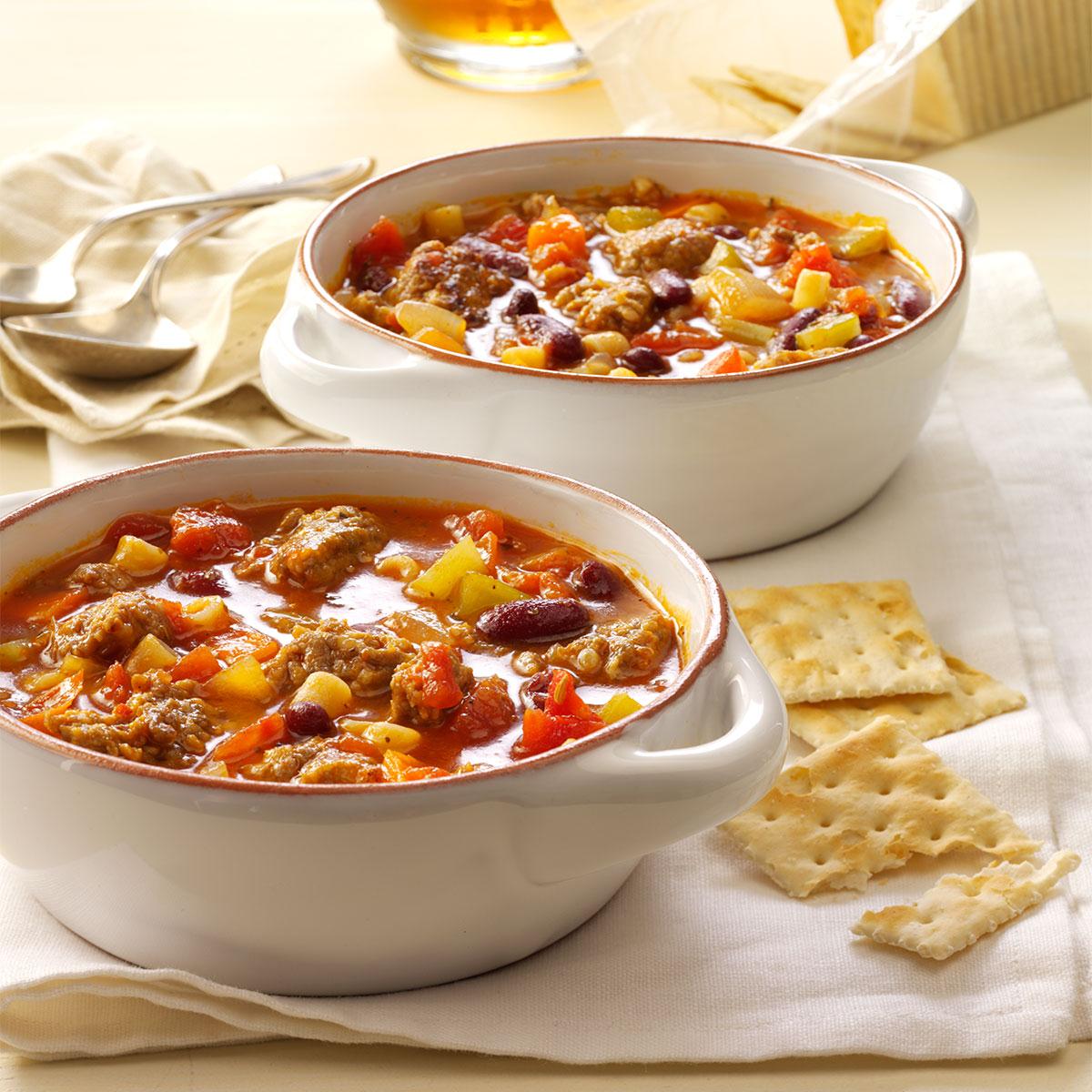 Hearty Sausage Minestrone-image