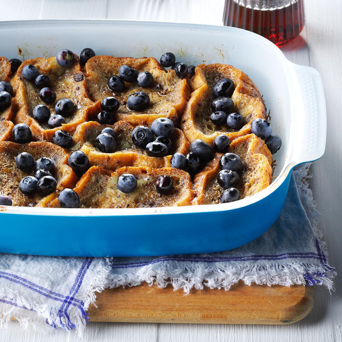 Overnight Blueberry French Toast Recipe Taste Of Home
