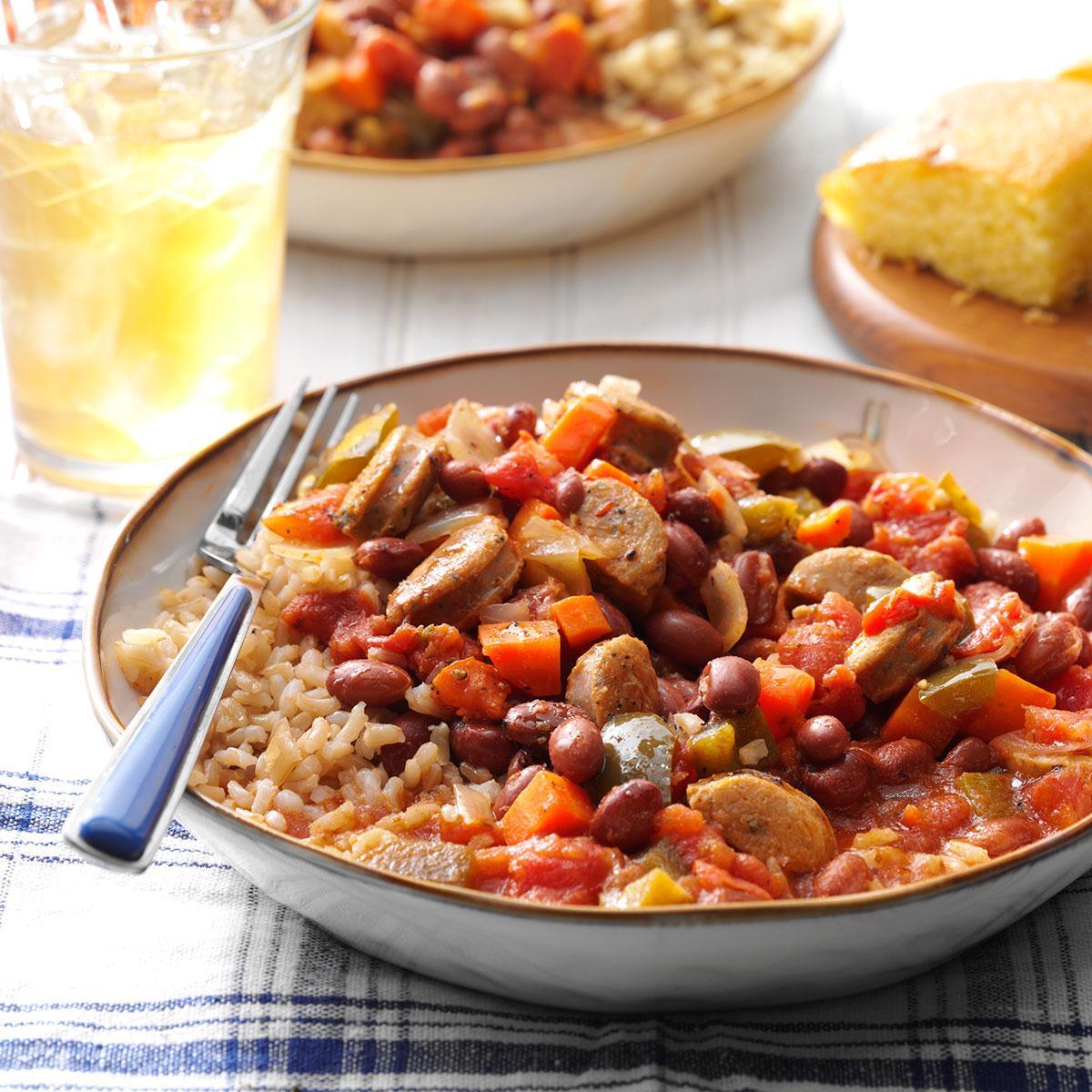 Pressure-Cooker Cajun-Style Beans and Sausage-image
