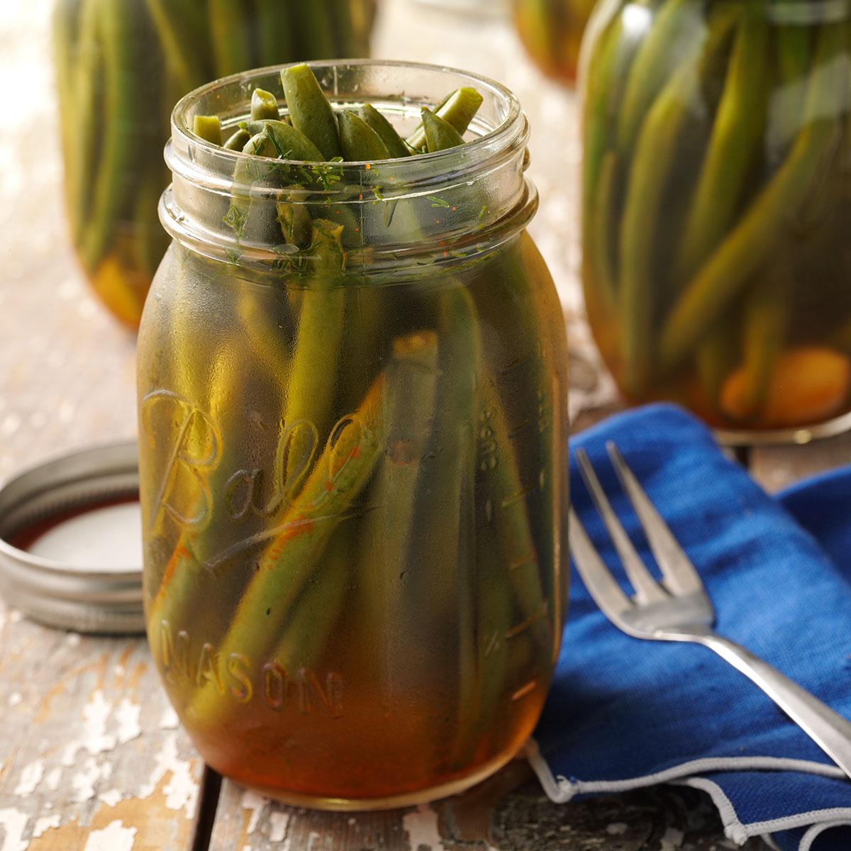 Pickled Green Beans Recipe How To Make It Taste Of Home