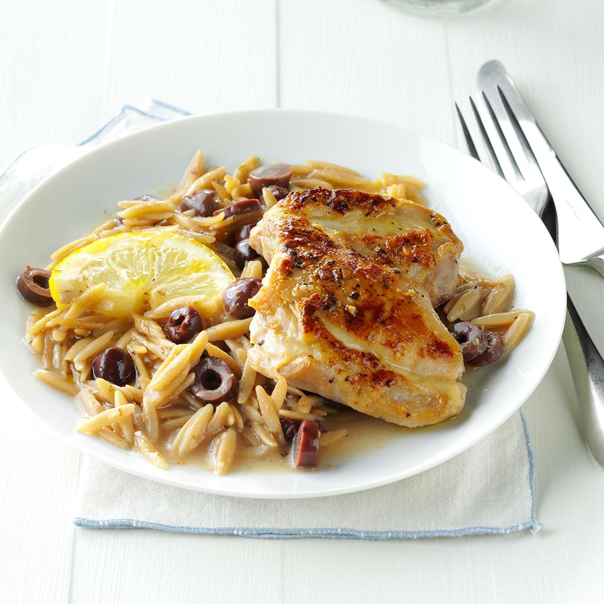 Lemon-Olive Chicken with Orzo-image