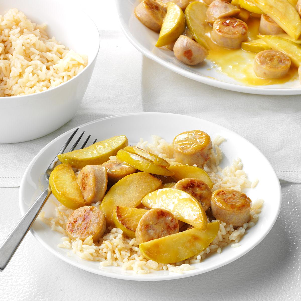 Chicken Apple Sausage Recipes : One Pan Chicken Apple Sausage Pasta Inspired By Charm Chicken Sausage Recipes Chicken Apple Sausage Flavorful Recipes - Add smoked sausage and 1 cup of water to a large sauté pan.