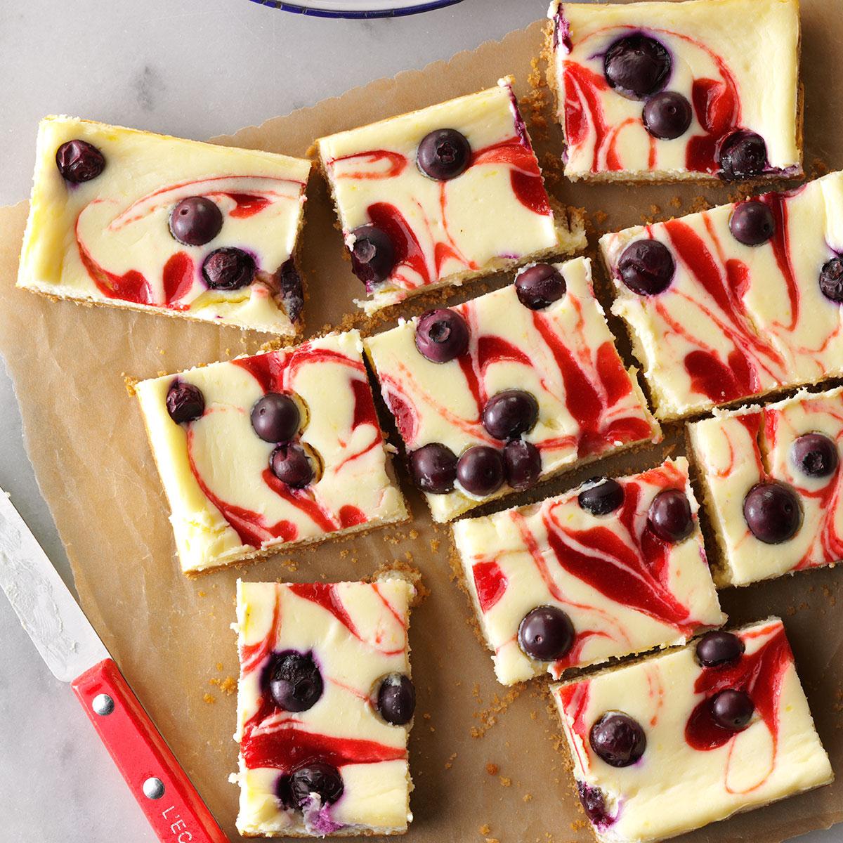 Red, White & Blue Cheesecake Bars image