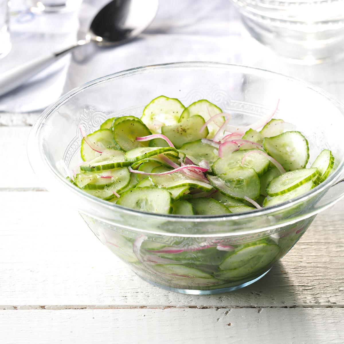 Cucumber and Red Onion Salad image