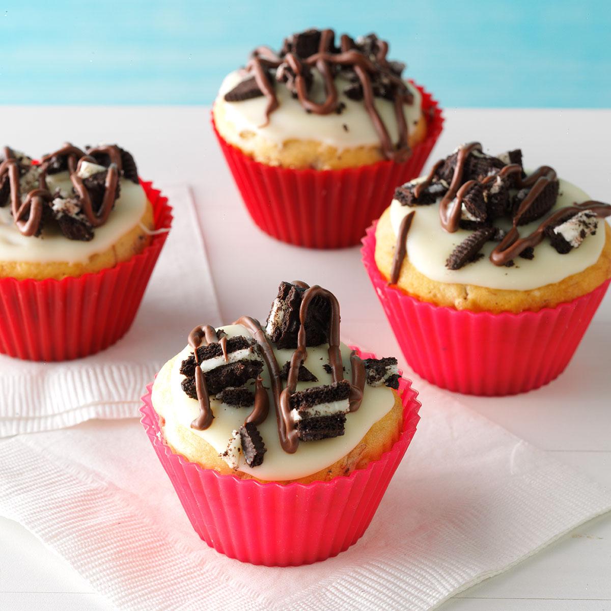 Banana Cookies and Cream Cupcakes image
