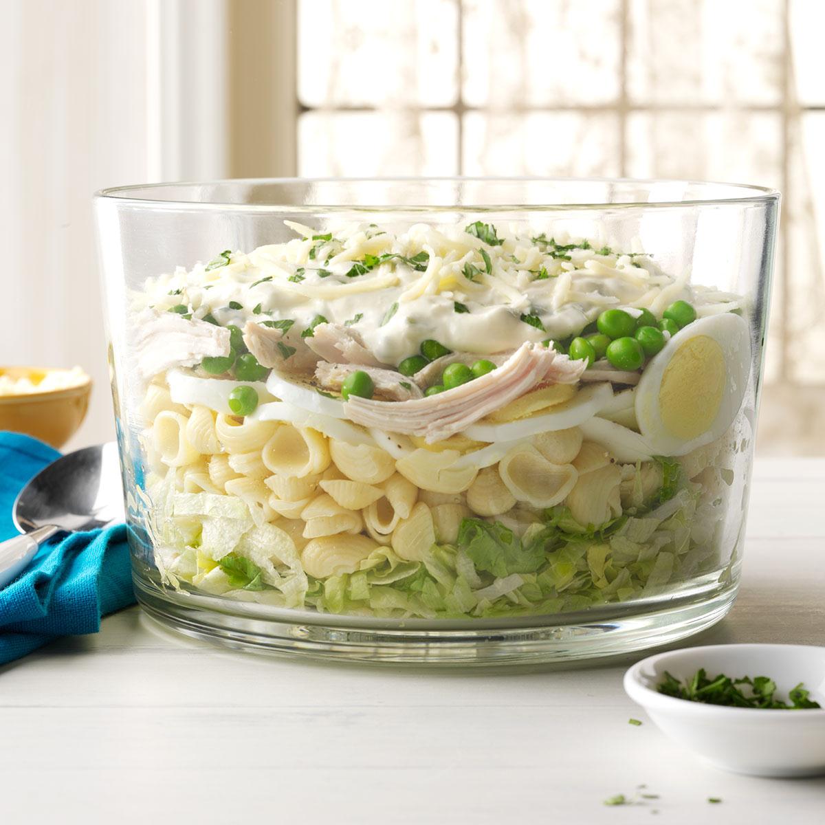 Make-Ahead Hearty Six-Layer Salad image