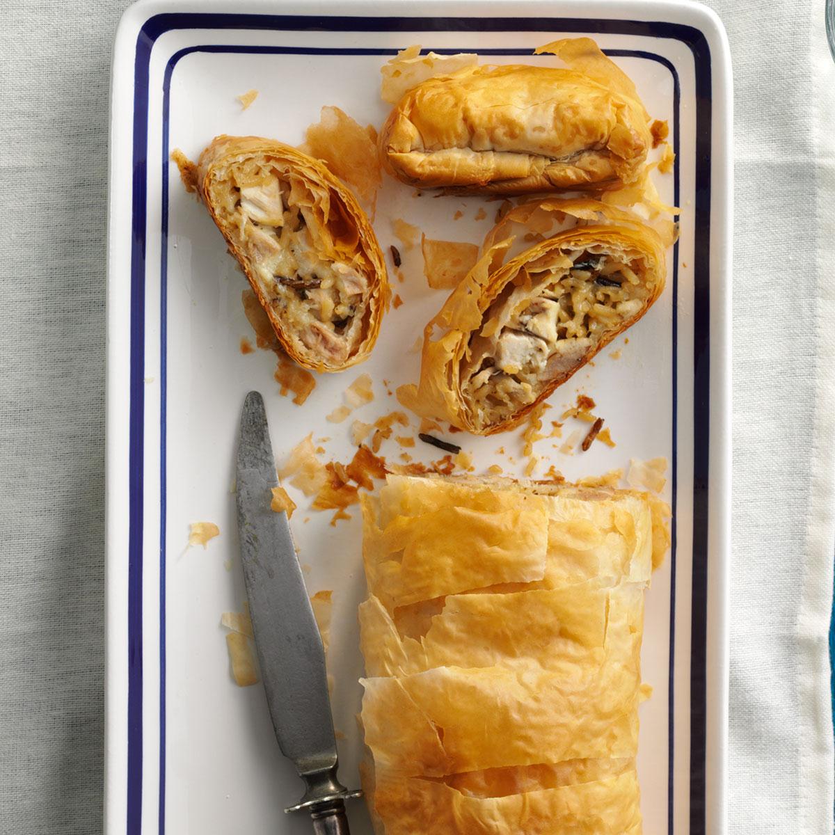 Chicken & Wild Rice Strudels-image