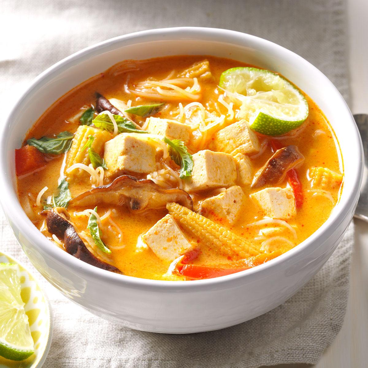 Veggie Thai Curry Soup Recipe How To Make It Taste Of Home