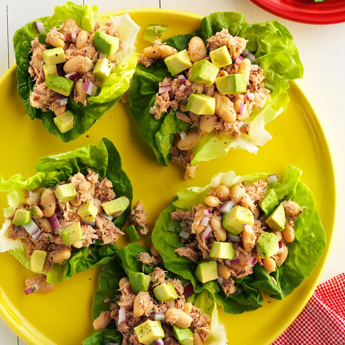 Tuna and White Bean Lettuce Wraps-image