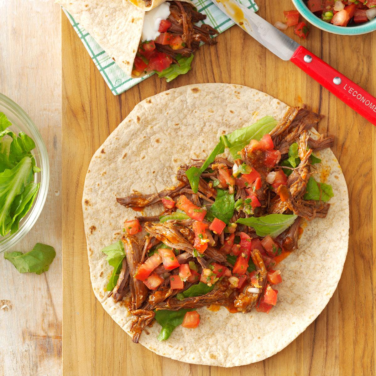Mexican Shredded Beef Wraps image