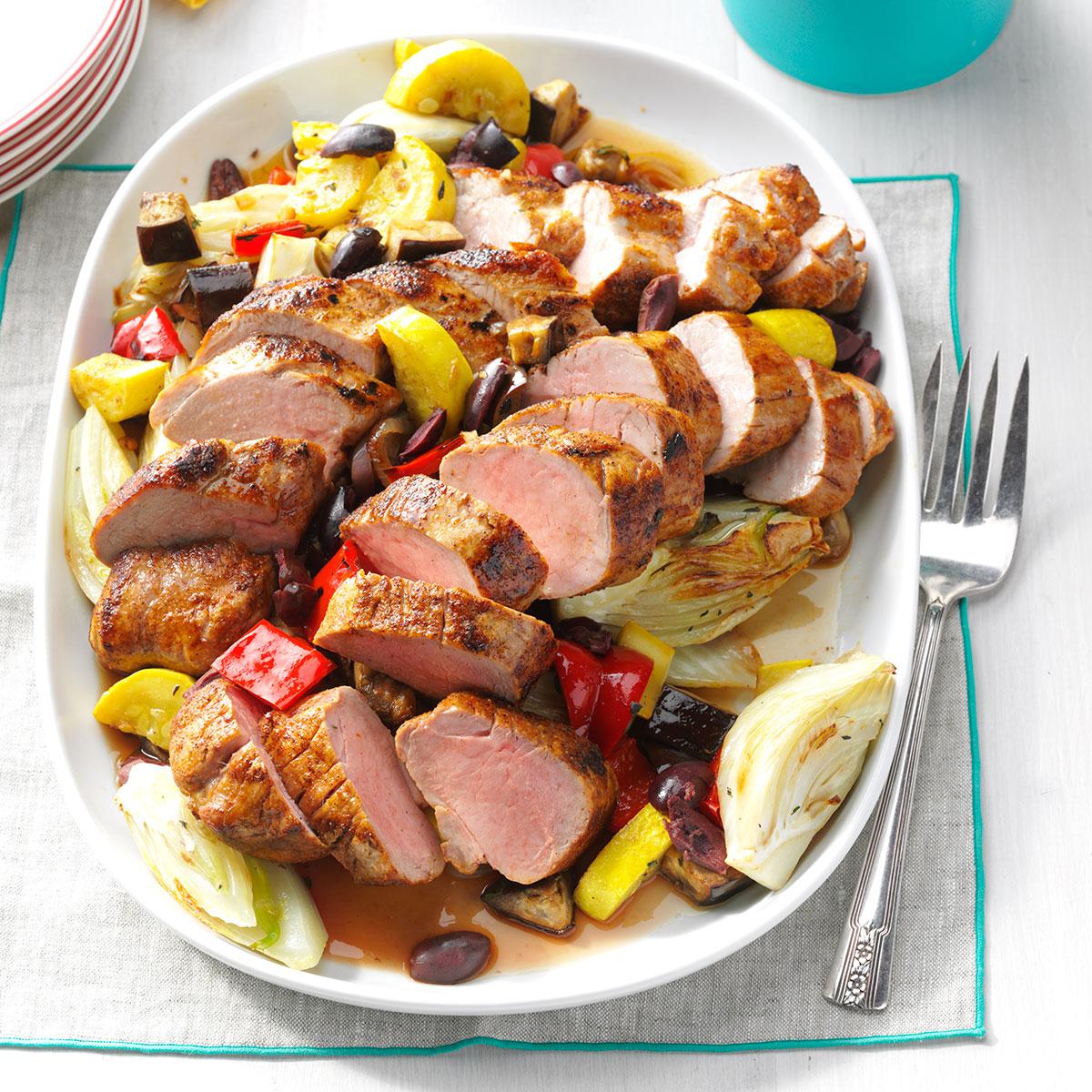 Creole Pork Tenderloin with Vegetables_image