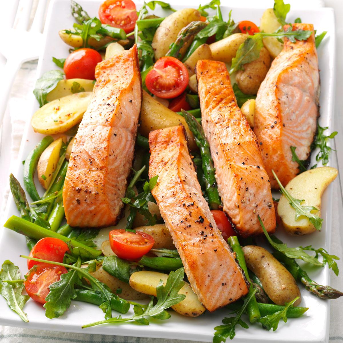 Salmon And Spud Salad Recipe How To Make It Taste Of Home