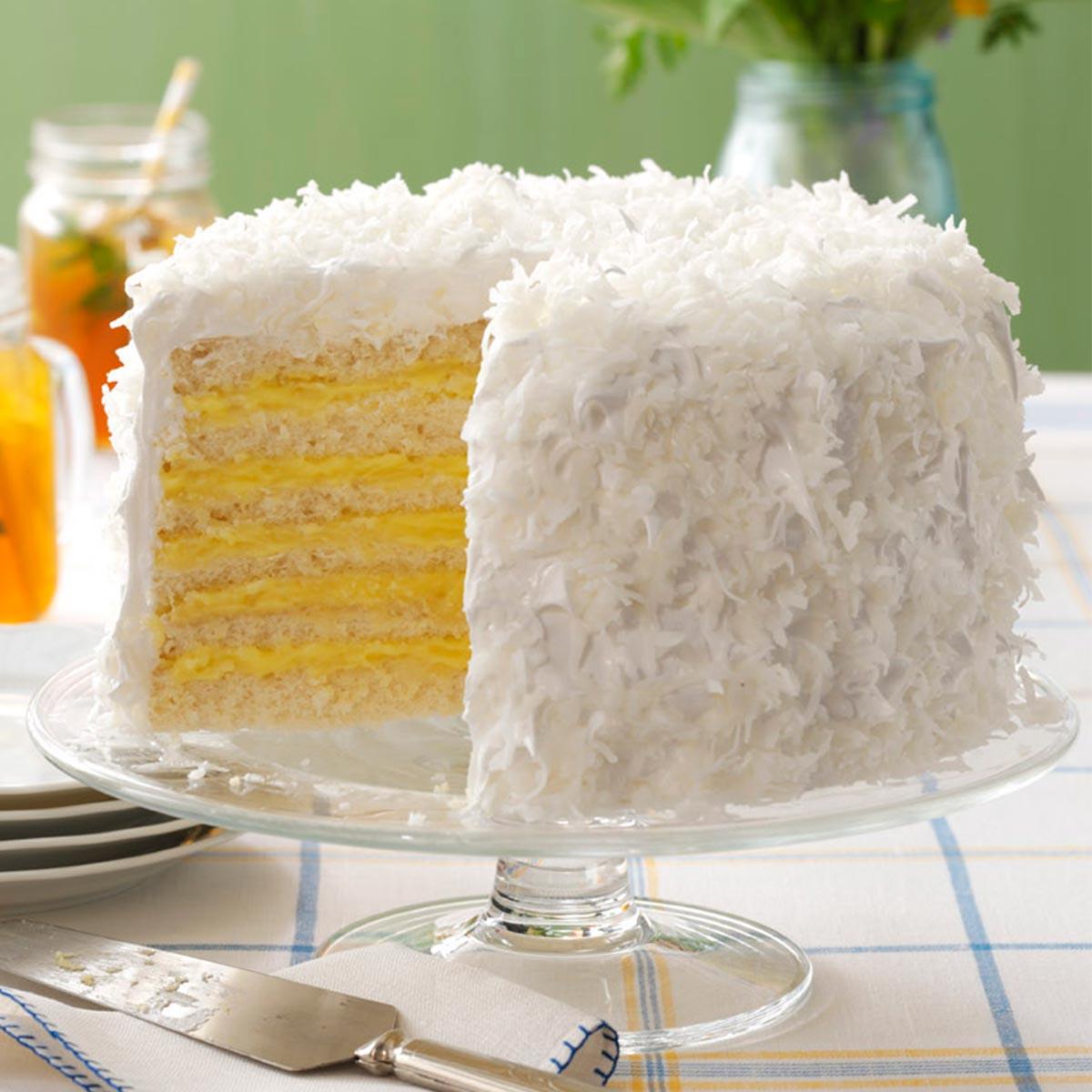 Six-Layer Coconut Cake with Lemon Filling_image