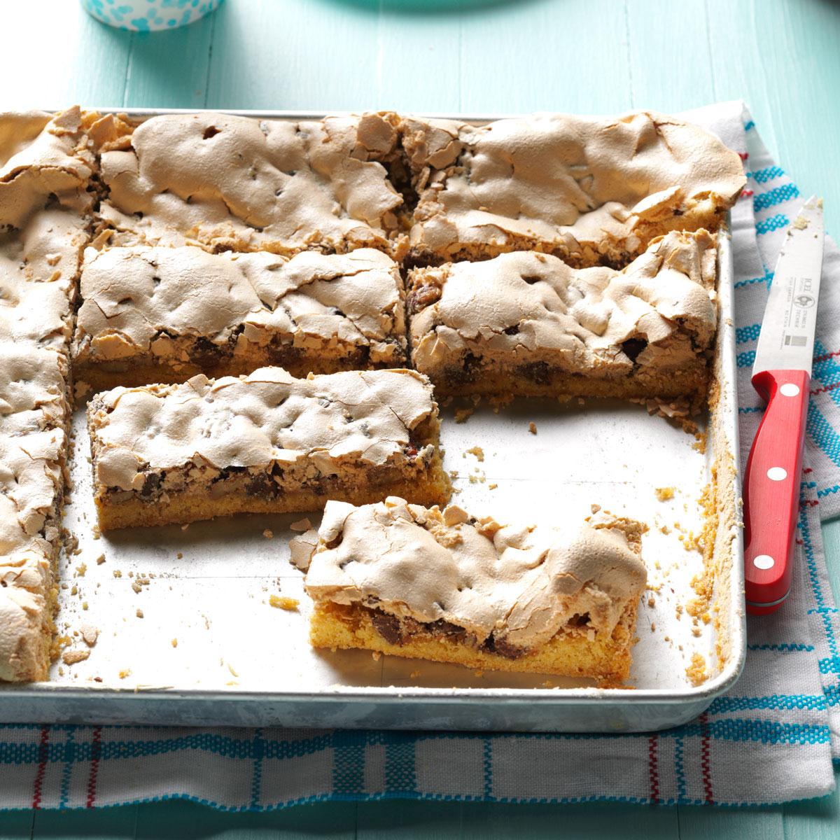 Chocolate Chip & Pecan Meringue Bars-image