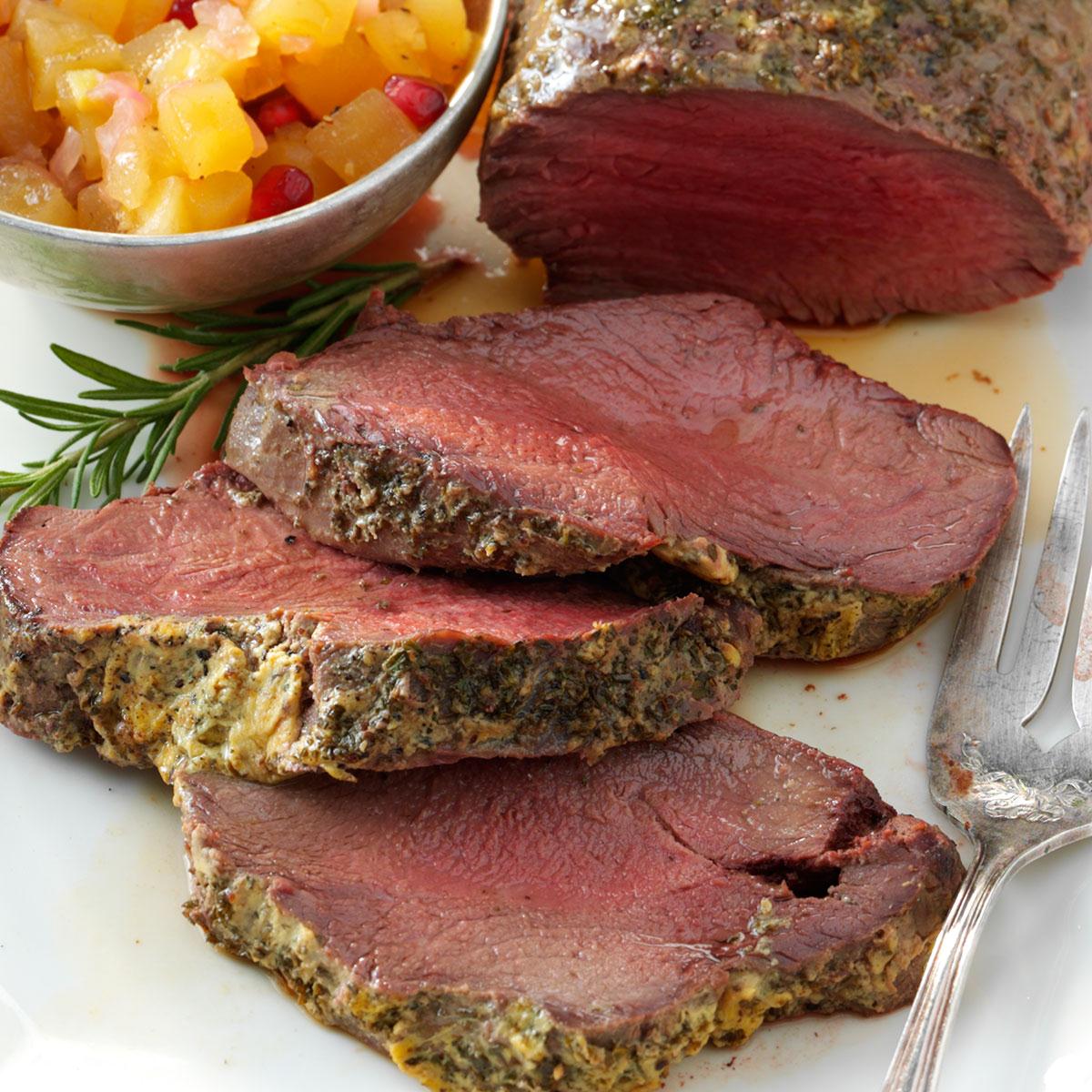 Beef Tenderloin with Pomegranate Chutney-image