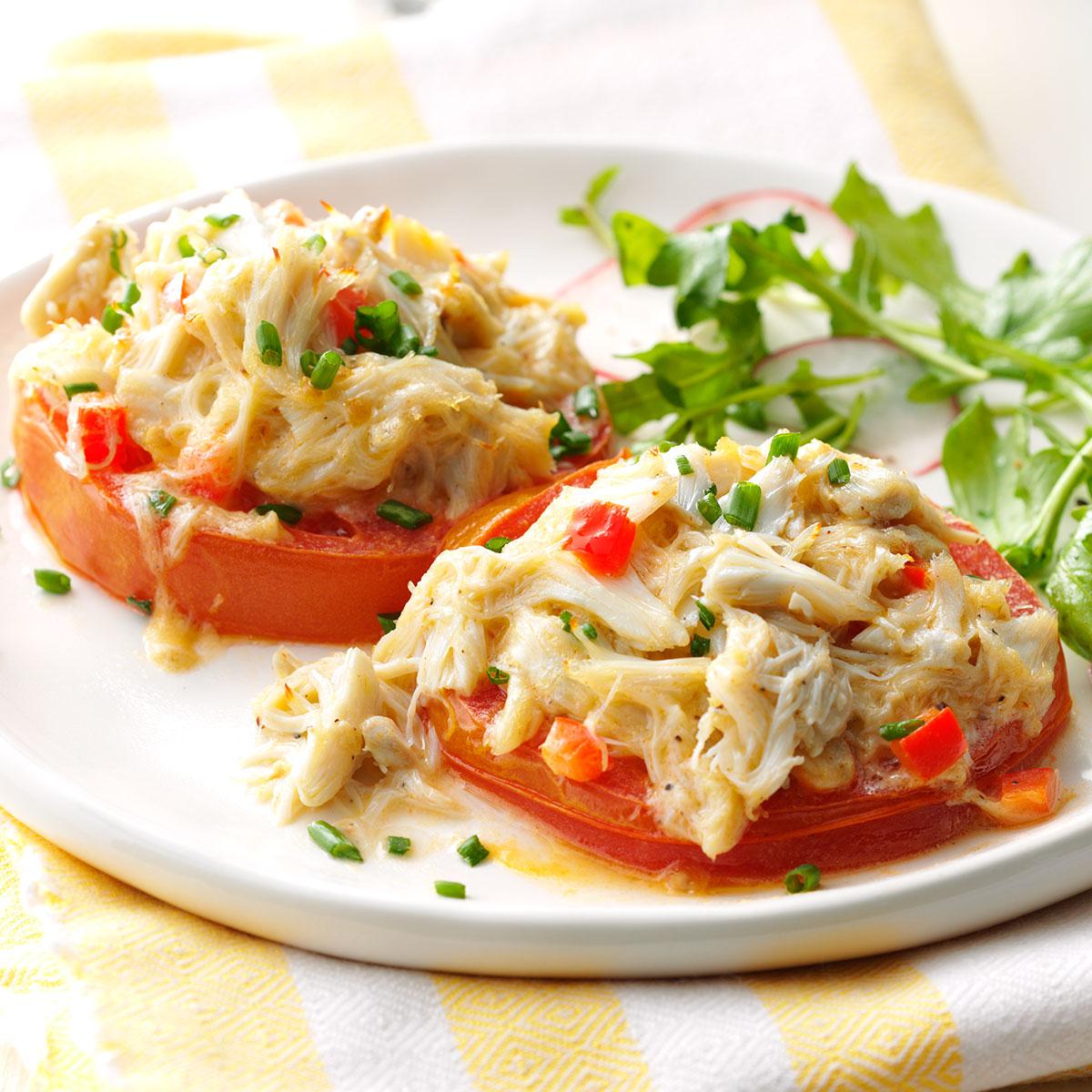 Crab-Topped Tomato Slices_image