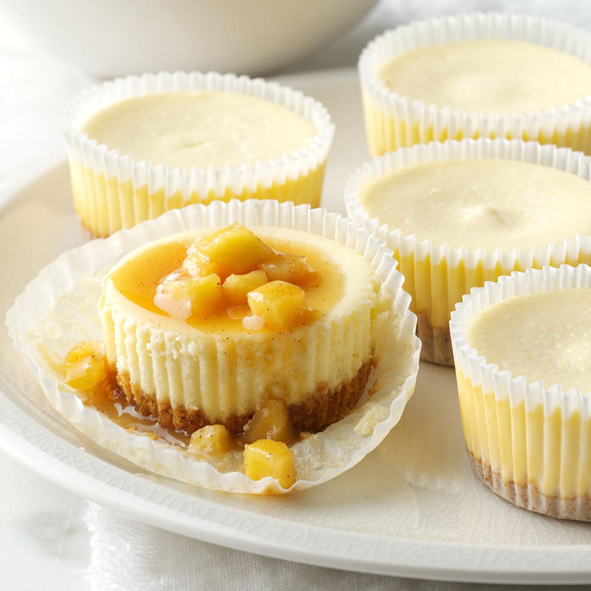 Easy Mini Caramel Apple Cheesecakes_image