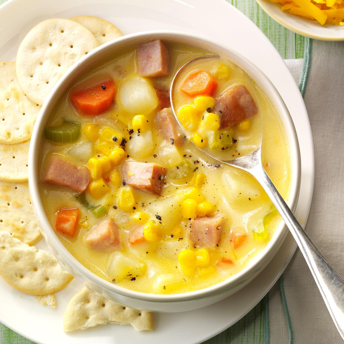 Cheddar Ham Chowder-image