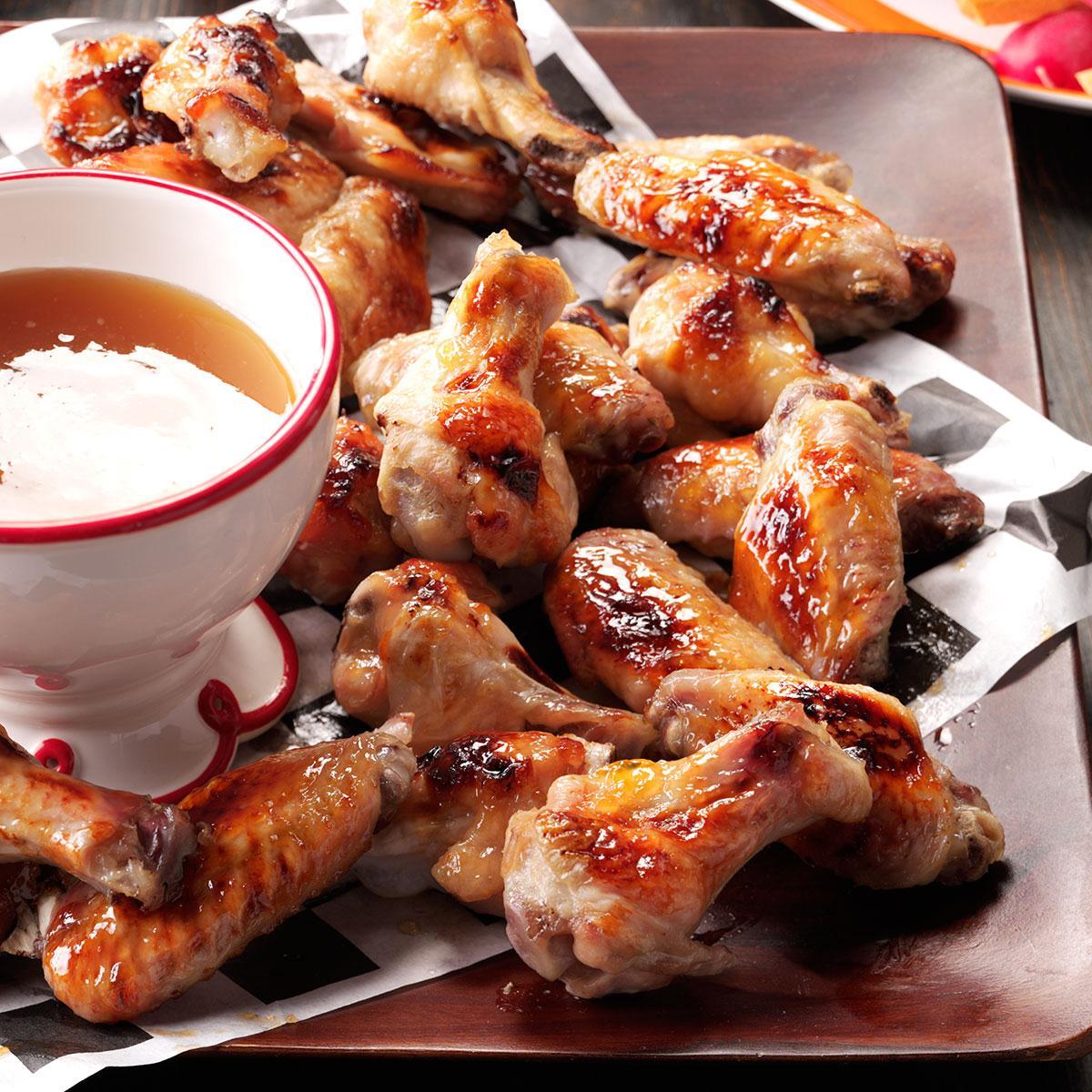 Quentin’s Air-Fryer Peach-Bourbon Wings-image