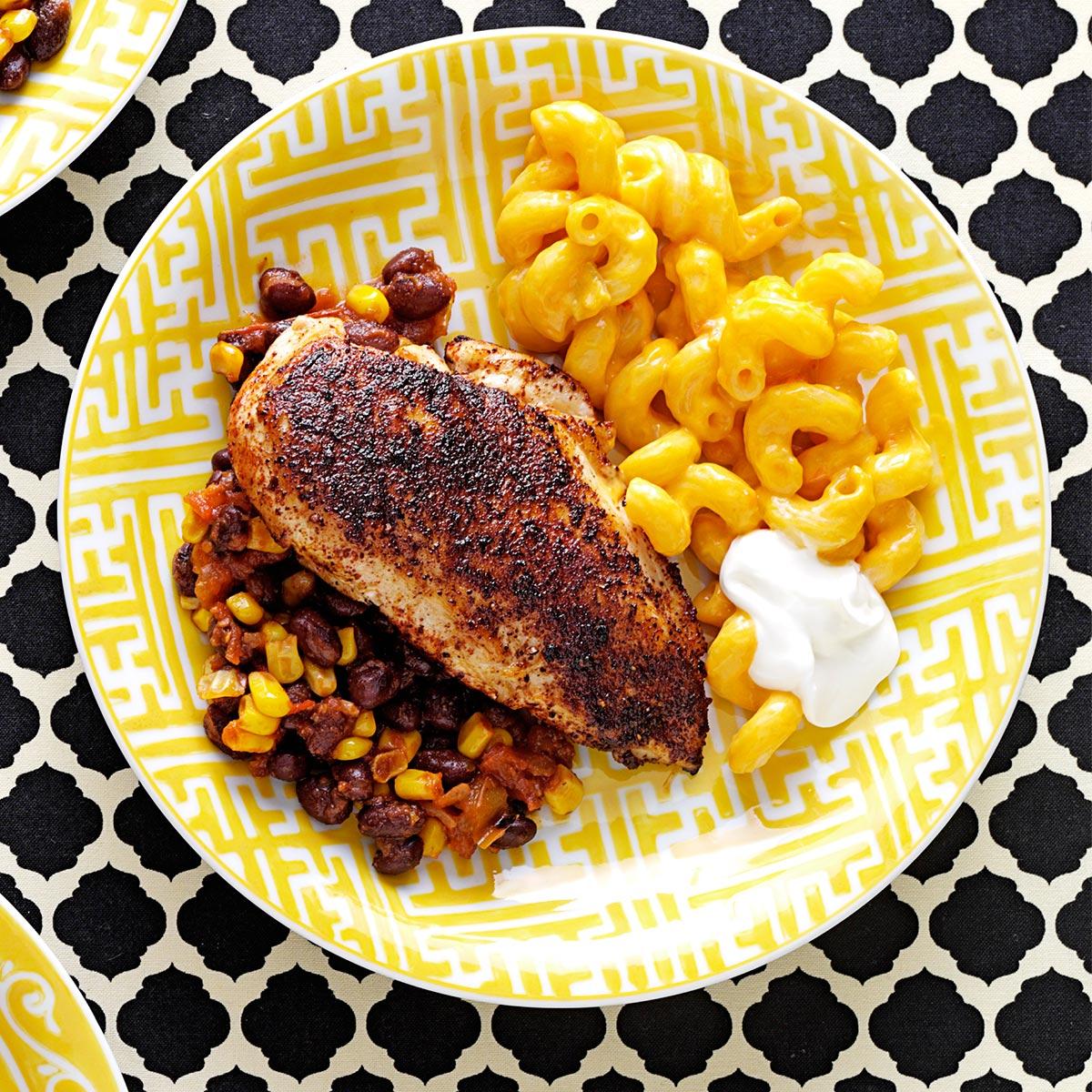 image of Blackened Chicken and Beans recipe by Taste of Home
