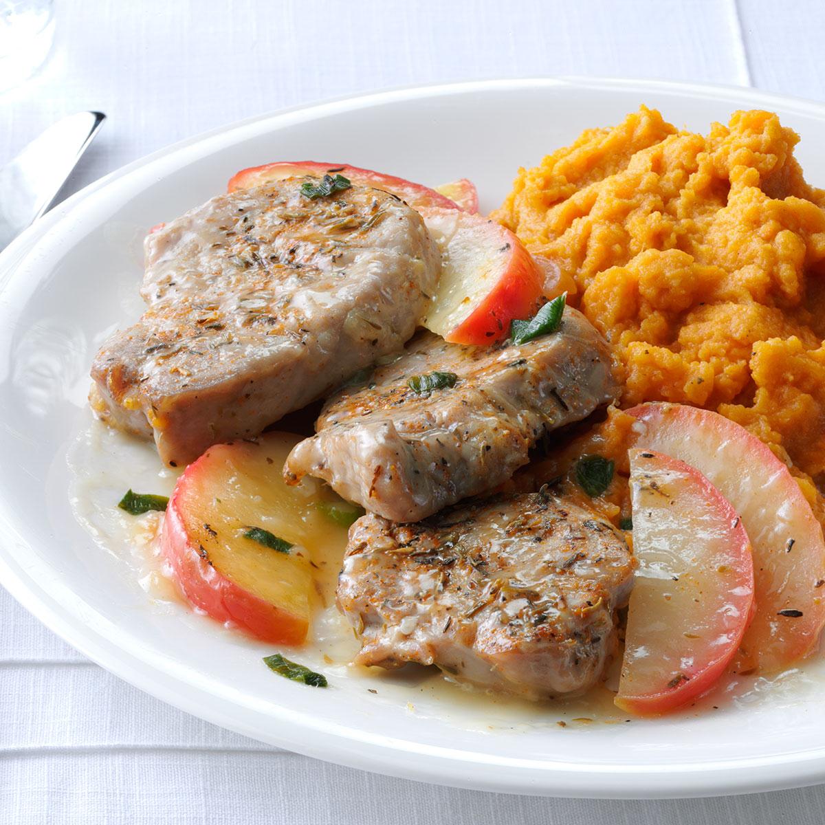 Pork Medallions with Sauteed Apples-image