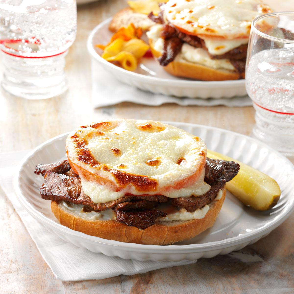 Tomato Steak Sandwiches image