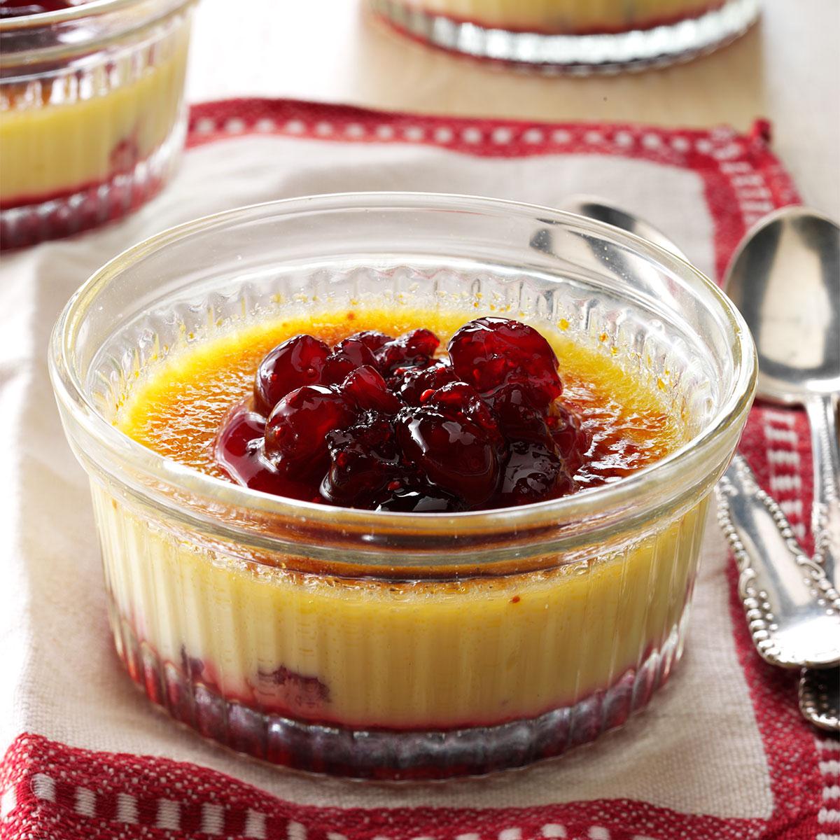 Cranberry Creme Brulee Recipe How To Make It Taste Of Home