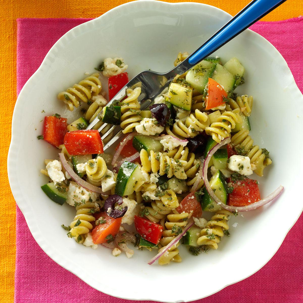 Spring Greek Pasta Salad Recipe Taste Of Home