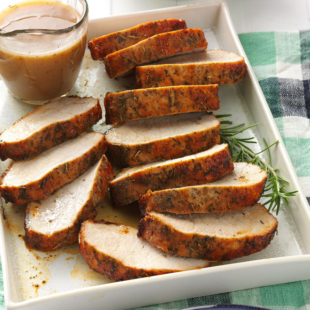 Herbed Pork Roast with Gravy-image