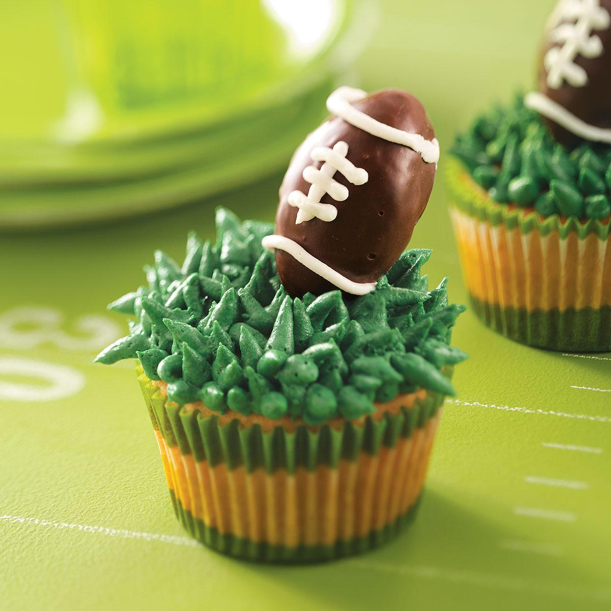 Truffle Football Cupcakes image