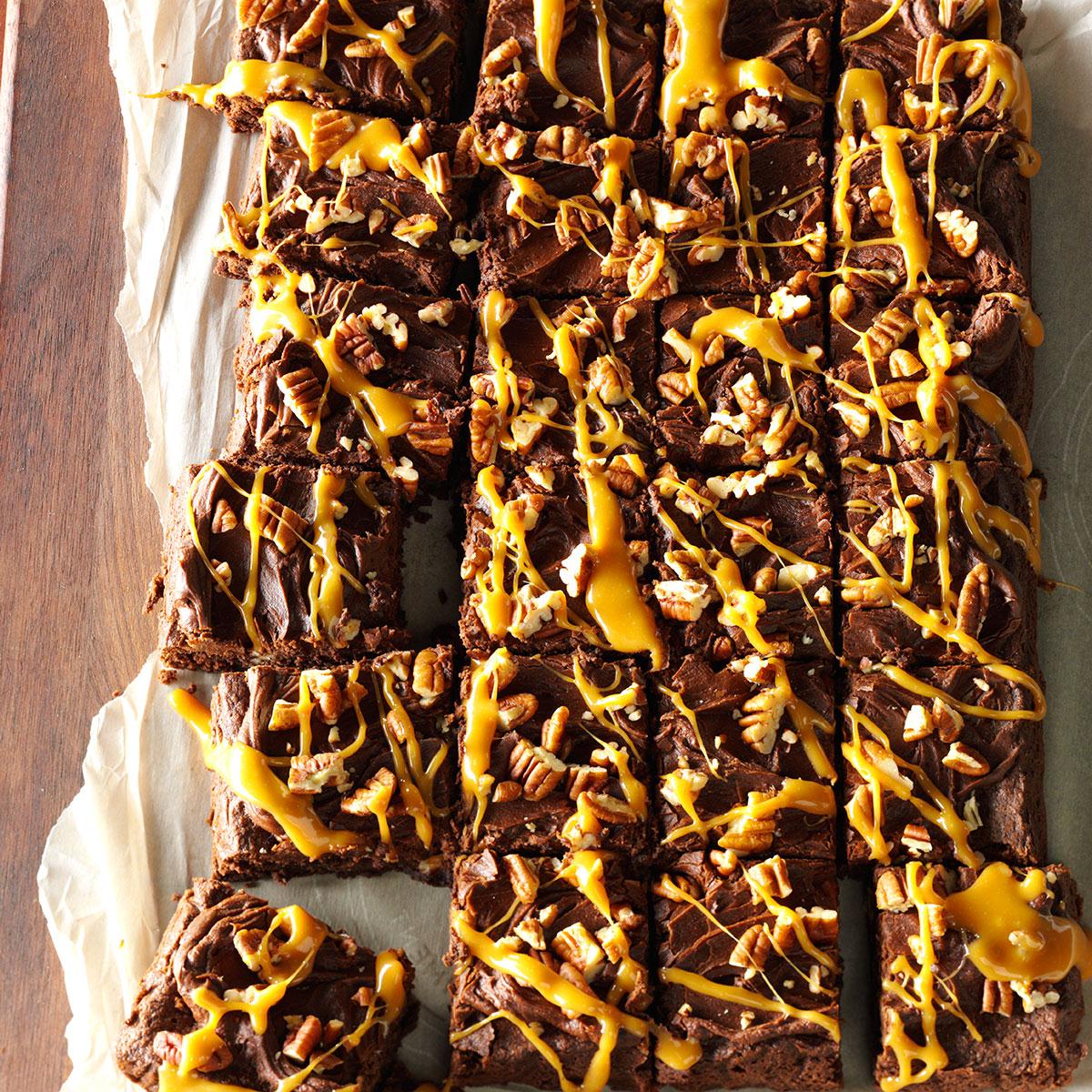 Frosted Turtle Brownies image