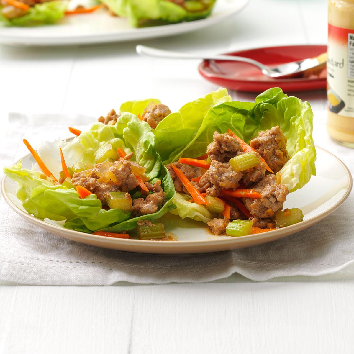 Spicy Turkey Lettuce Wraps-image