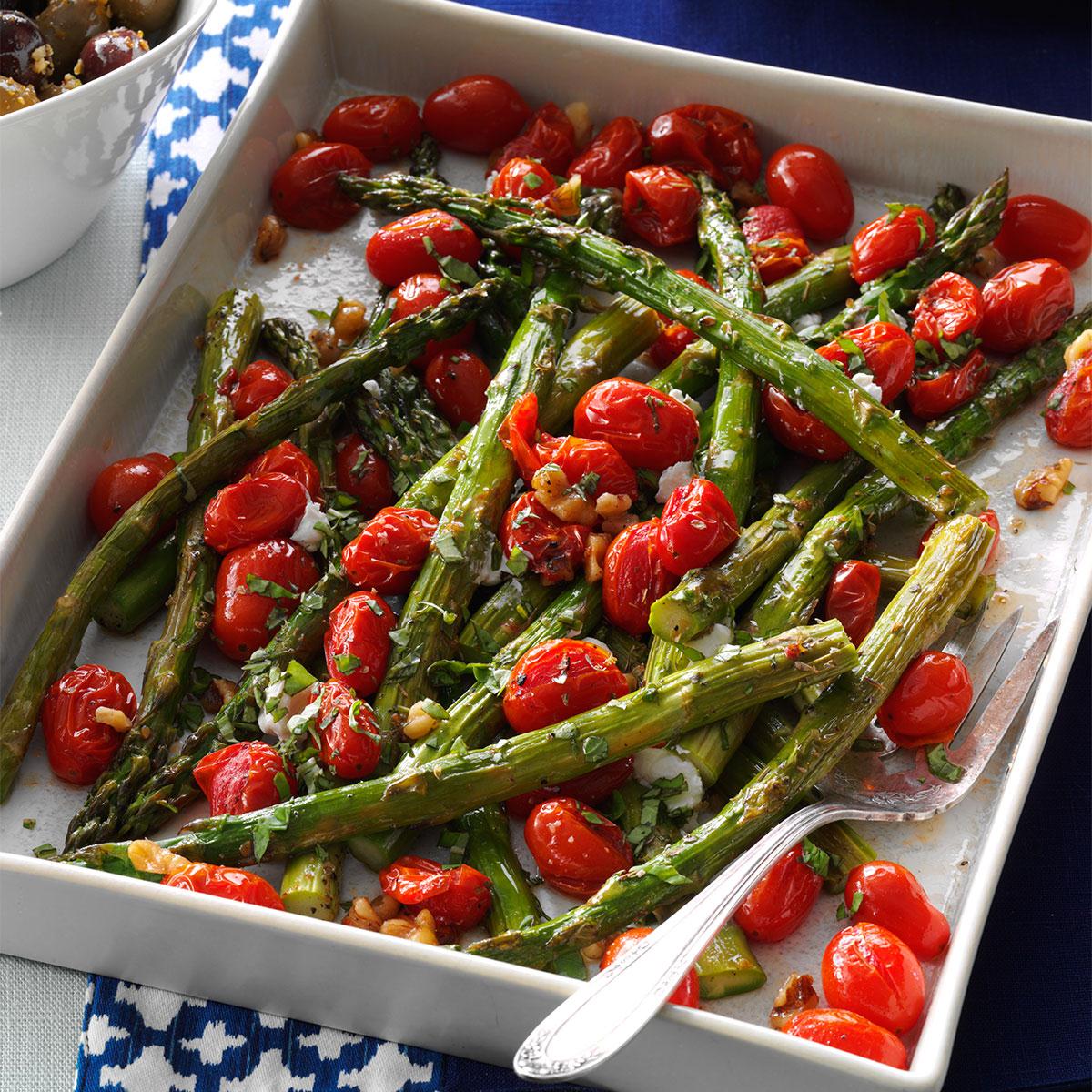 Roasted Asparagus & Tomatoes-image