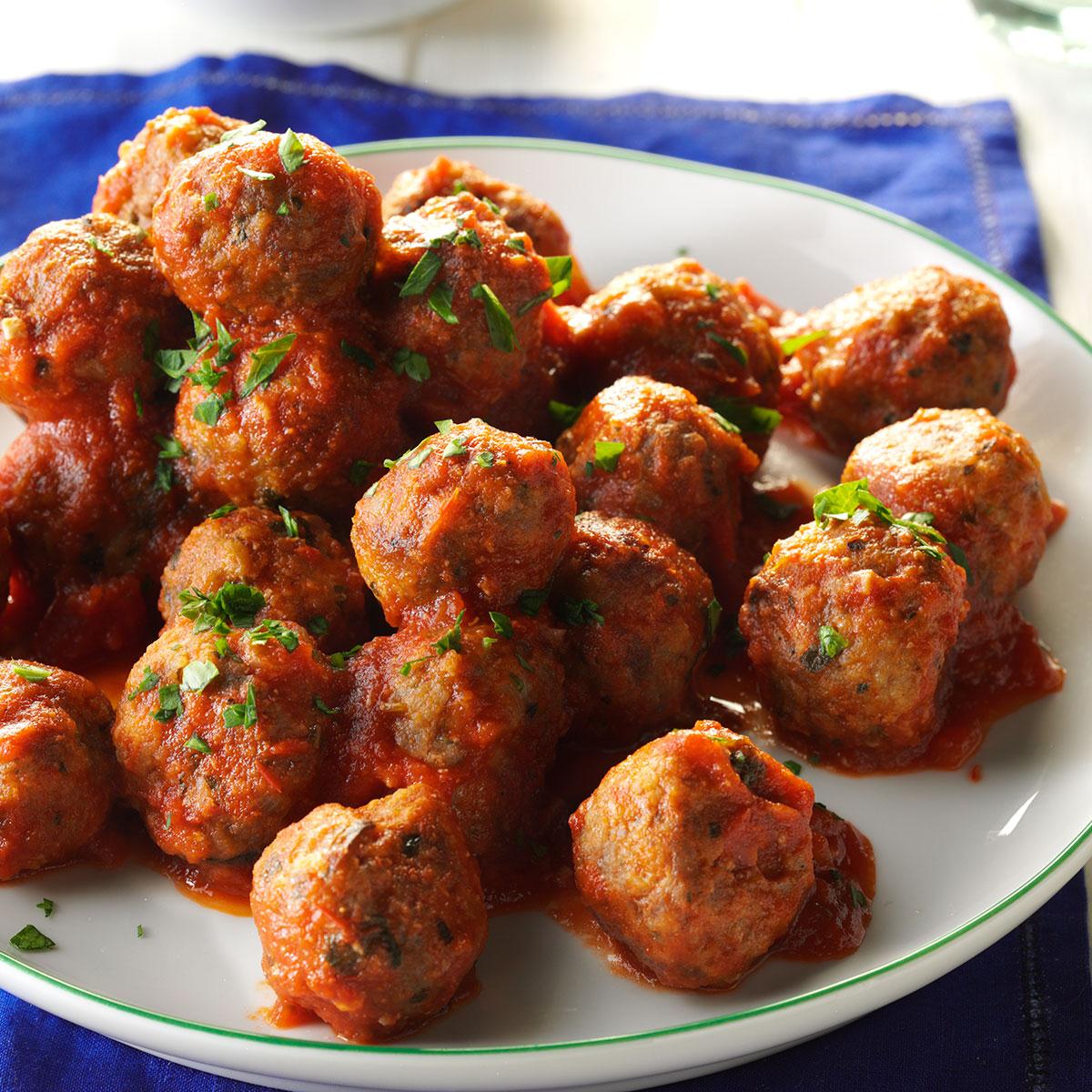 Slow-Cooked Italian Meatballs image