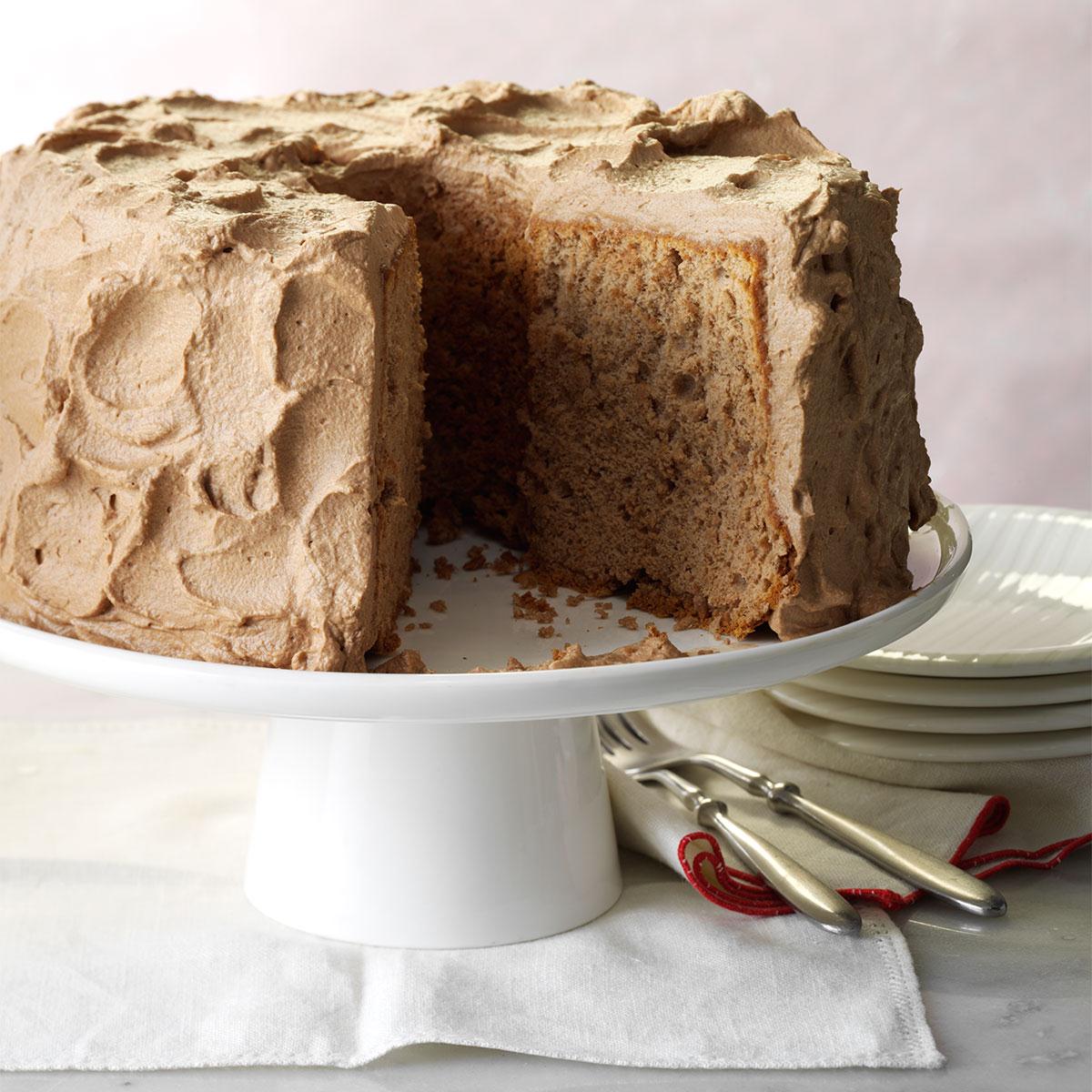 Easy Angel Food Cake Recipe with Dairy-Free Custard or Vanilla Glaze