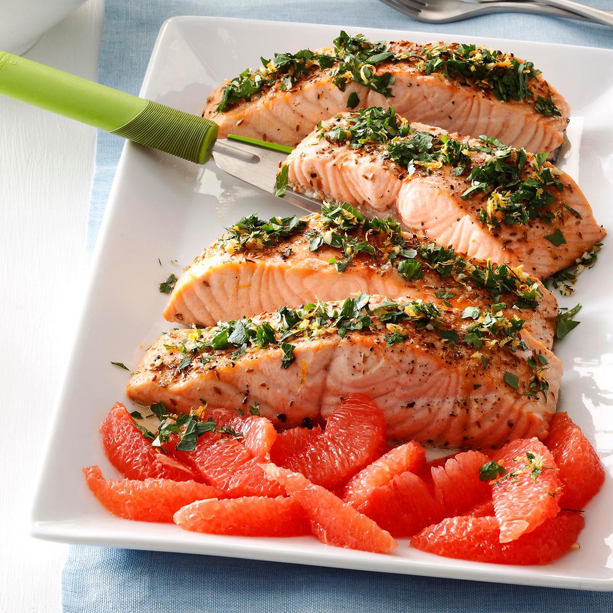 Grapefruit-Gremolata Salmon image