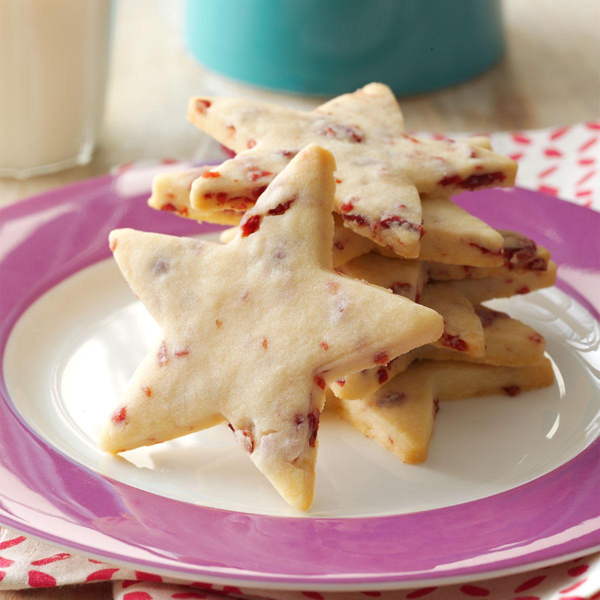 Cranberry Shortbread Stars-image